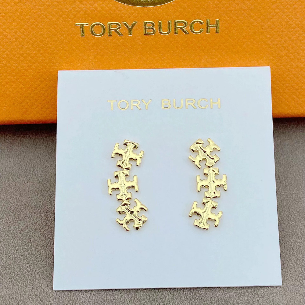 Tory Burch English Letter Earrings